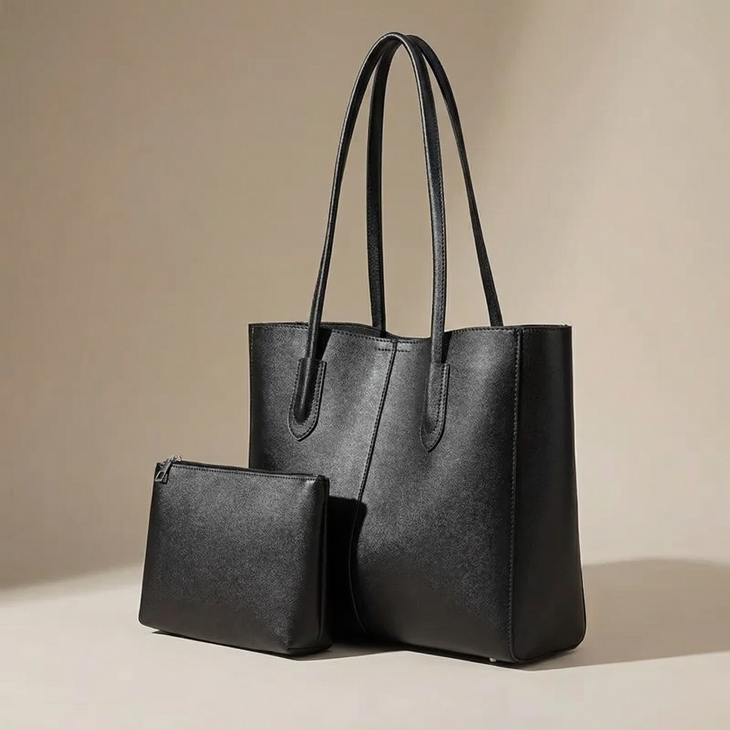 Model 05: THE LINE - Structured Tote (Black)