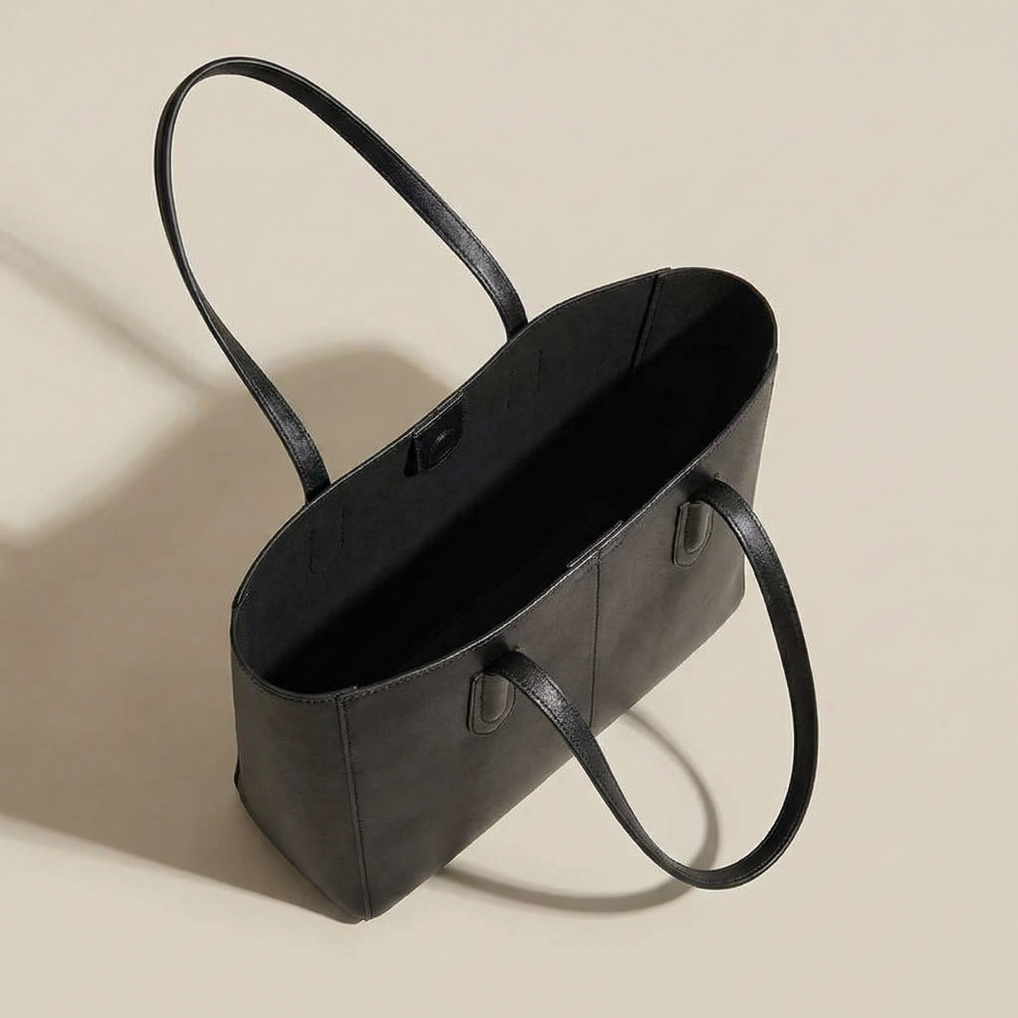 Model 05: THE LINE - Structured Tote (Black)